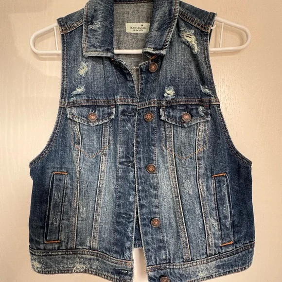 Bootlegger Denim Vest - Picture 1 of 3